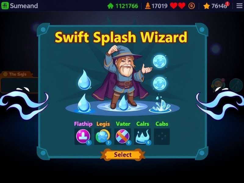 Swift Splash Wizard character selection screen